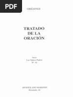 Orígenes Tratado Sobre La Oración