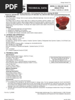 Technical Data: Model E-1 Deluge Valve Angle Style