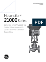 Masoneilan Series: Complete Line of Rugged, Top Guided, Globe Valves With Lo-dB and Anti-Cavitation Capabilities