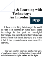 Teaching & Learning With Technology First Topic