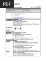 Safety Data Sheet: Acetone