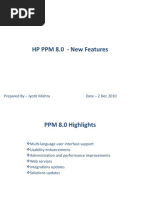 HP PPM 8 0 - New Features