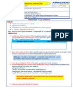 Sesion de Aprendizaje: Hoy, Leerás Un Texto para Informarte y Compartirlo en Tu Presentación en La Siguiente Actividad