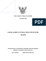 Good Agricultural Practices For Maize: Thai Agricultural Standard TAS 4402-2010