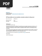 ISO-TC269 N0289 NP Recyclability and Recoverability Calculation Method of Rolling Stock PDF