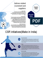 CSR Initiatives Related To Procurement and Suppliers: Organic Cotton