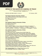 DOCUMENT: Order and Directives - Restrictions On The Operations of Federal Special Anti-Robbery Squad