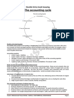 The Accounting Cycle: Double Entry Book Keeping