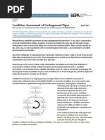 Condition Assessment of Underground Pipes (April 2015)