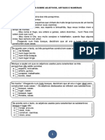 Exercícios Sobre Adjetivos e Numerais PDF