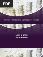 Simple Interest and Compound Interest