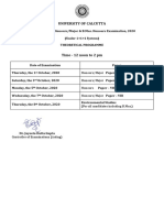 Cu Final Exam Schedule2020