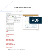 Programas para Calcular Campo Electrico