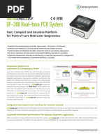 CATALOG - GENECHECKER Model UF-300 Real-Time PCR System PDF