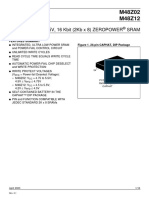 M48Z02 M48Z12: 5V, 16 Kbit (2Kb X 8) ZEROPOWER Sram