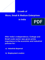 Growth of Micro, Small & Medium Enterprises in India