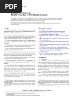 ASTM D 882-12 Standard Test Method For Tensile Properties of Thin Plastic Sheeting PDF