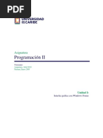 Unidad 1. Recurso 1. Lectura - Interfaz Gráfica Con Windows Forms PDF