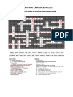 Occupations Crossword Puzzle: Instructions: Use The Words Below To Complete The Crossword Puzzle