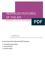 Advanced Features of The Api