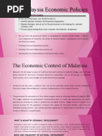 MPU 1153 - Malaysia Economic Policies