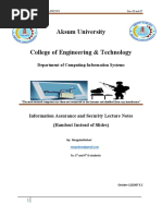 Aksum University College of Engineering & Technology: Department of Computing-Information Systems