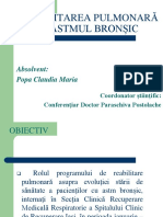 Reabilitarea Pulmonară in Astmul Bronșic PDF