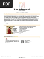 Antonio Zencovich: About The Artist