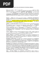 Contrato de Anticres de Vivienda Urbana