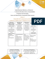 Anexo 2 - Cuadro de Registro para La Observación