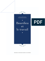 Bourdieu Et Le Travail