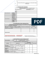 Información General: Formato Planeación, Seguimiento y Evaluación Etapa Productiva