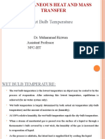 Wet Bulb Temperature: Dr. Muhammad Rizwan Assistant Professor Nfc-Iet