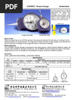 "CORREX" Tension Gauge Switzerland: Easy To Use