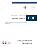 Cuadro Comparativo de Sistemas de Manufactura Actuales y Tradicionales