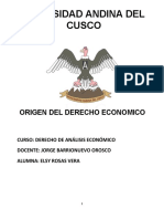 Origen Del Derecho Economico