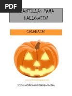 Plantillas para Halloween Calabazas PDF