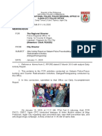 Memorandum: Philippine National Police, Police Regional Office 10 Iligan City Police Office