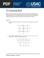 Hoja de Trabajo Curvas de Nivel PDF