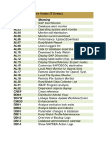 Tcodes List - Sap Basis PDF