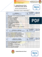 Lista de Cotejo 3ero EGB