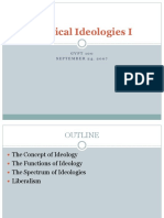 Political Ideologies I: GVPT 100 SEPTEMBER 24, 2007