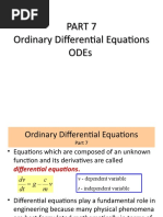 Ordinary Differential Equations Odes