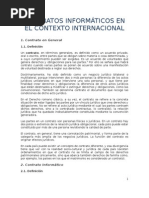 Contratos Informáticos en El Contexto Internacional