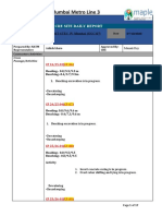 Mumbai Metro Line 3: Cre Site Daily Report