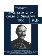 SPONZILLI Francesco. Lessons On Strategy. Naples 1836