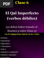 Clase 6 Qal Imperfecto - Verbos Debiles