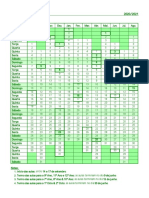 2020-2021 - Calendário Escolar & de Marcação de Testes