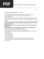 CCNA Certification Access List Control ACL-5 Lab Simulation