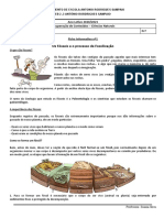 Ficha de Trabalho 1 Os Fosseis